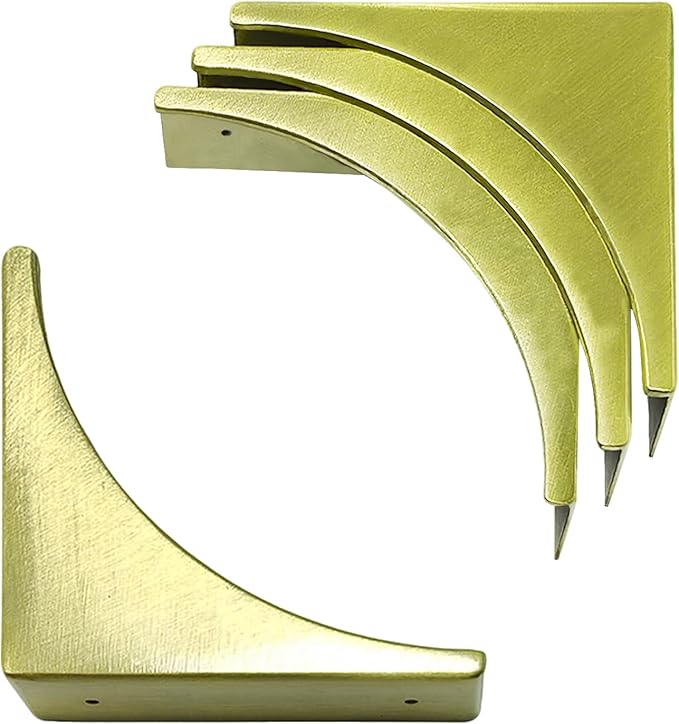 haowei Corner Guard 4 Pcs Zinc alloy Vintage Box Corner Protector Decorative Safety Angle Guard Edge Cover Multifunctional Furniture Hardware Accessories