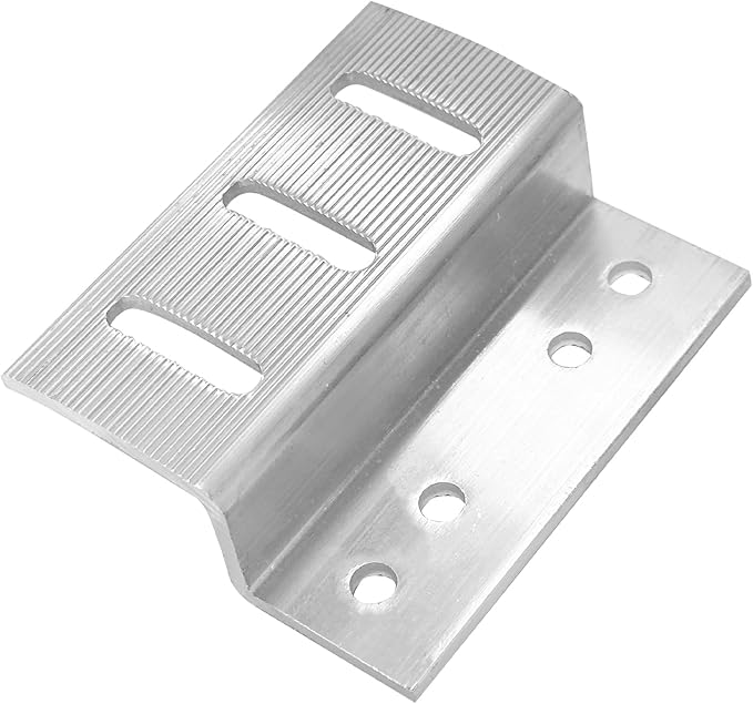 Newpowa Solar Panel Mounting Z Brackets, with Nuts and Bolts, Designed for PRO Series, Sliver, 4 Units per Set
