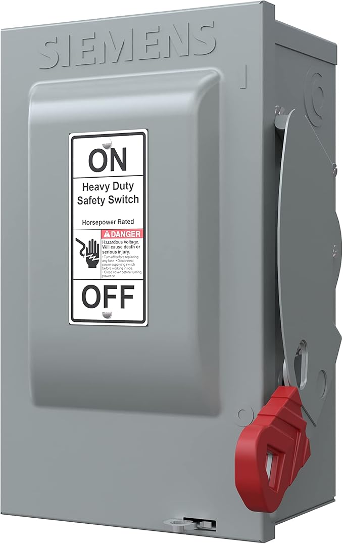Siemens HNF361 30-Amp 3 Pole 600-volt 3 Wire Non-Fused Heavy Duty Safety Switches