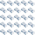 DICOSMETIC 100Pcs Wire Management Double-Wire Clips Trailer Frame Wire Clips Length Solar Panel Frame Cable Clamp Under Desk Wire Organization for Fishing Boat Trailer PV Wiring Boat Cable