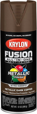 Krylon Fusion All-In-One Adhesive Spray Paint for Indoor/Outdoor Use, 12 oz, Dark Cooper