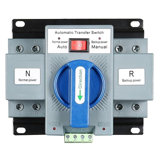 JONASC AC110V 63A 2P Automatic Transfer Switch Solar ATS Generator Dual Power Changeover Switch 50Hz/60Hz