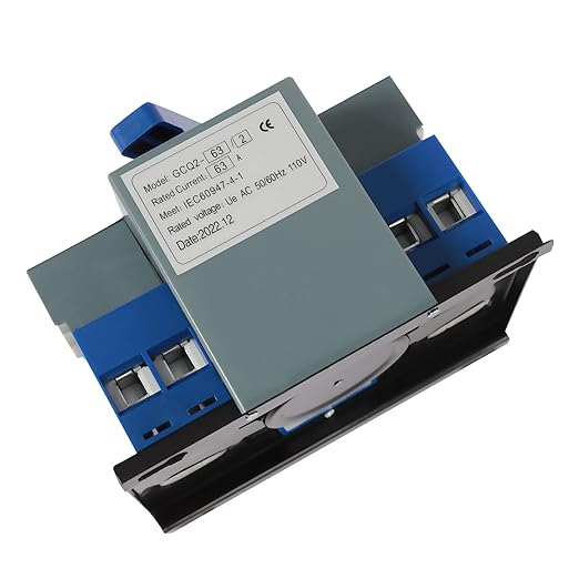 Dual Power Automatic Transfer Switch 2P 63A ATS Dual Power Generator Changeover Switch 110V Mini Electrical Selector Switches