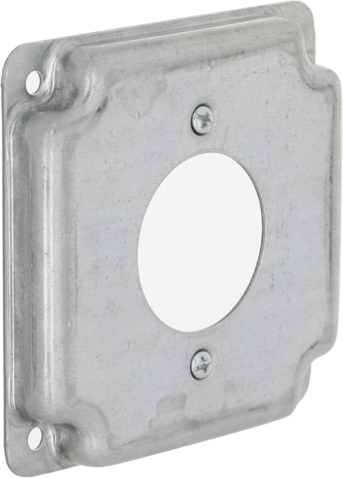 Hubbell-Raco 811C Cast Iron 4" Square Cover 30a Lock, 1.719" Diameter