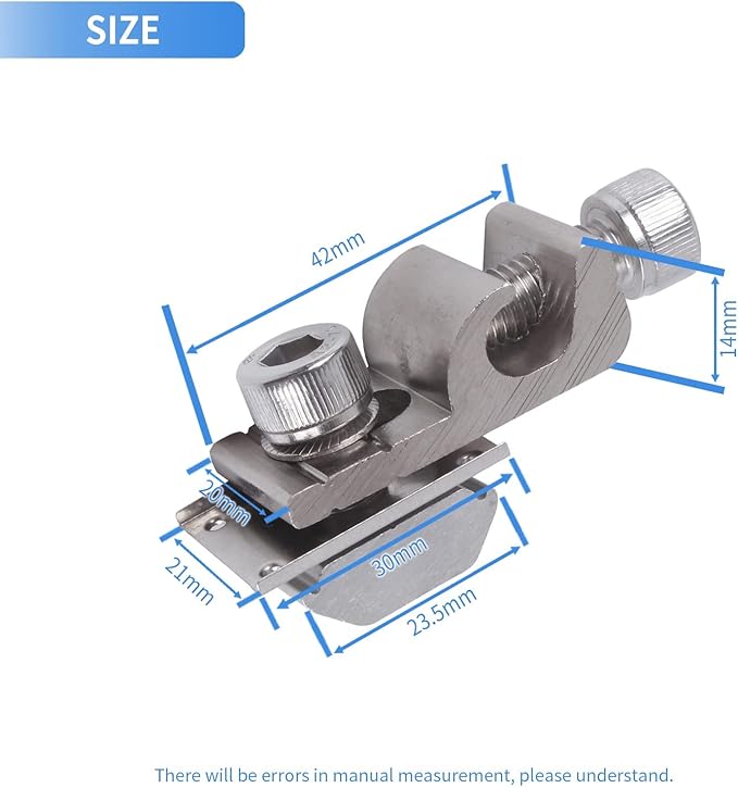 4Sets Solar Panel Photovoltaic Bolt-On Coupling Earthing Ground Lug Cable Clamp Ground Clamp with Lay in Lug for Bare Wire and Pipe