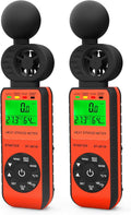 BTMETER Heat Stress Meter Anemometer - Digital Indoor/Outdoor WBGT (Wet Bulb Globe Temperature) Meter with Wind Speed, Ambient Temp, Humidity Tester BT-881W 2pcs