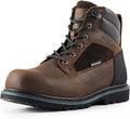Golden Retriever Work Boots for Men Heavy Duty Composite Toe 6"/8" Durable Crazy Horse Leather Waterproof Slip-Resistant Construction Industry Boots GJ3155-GJ3255