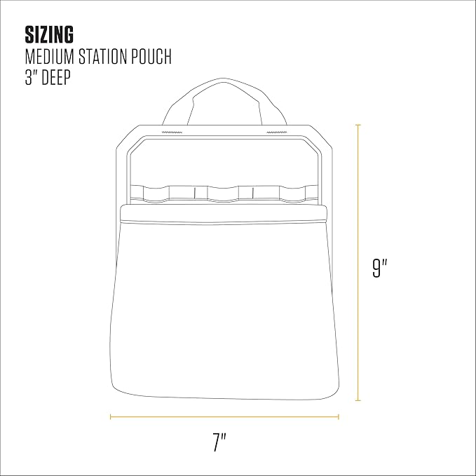 Carhartt Station Tool Pouches, Durable Organizer, Compatible with All Station Tool Bags, Medium