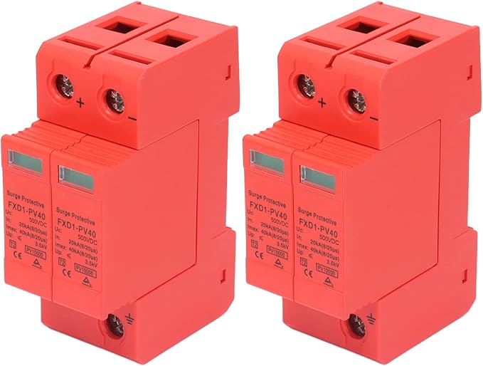 SPD Protective Devices DC Photovoltaic Arrester 2P 40KA FXD1 PV40 for Home Safety (DC 500V)