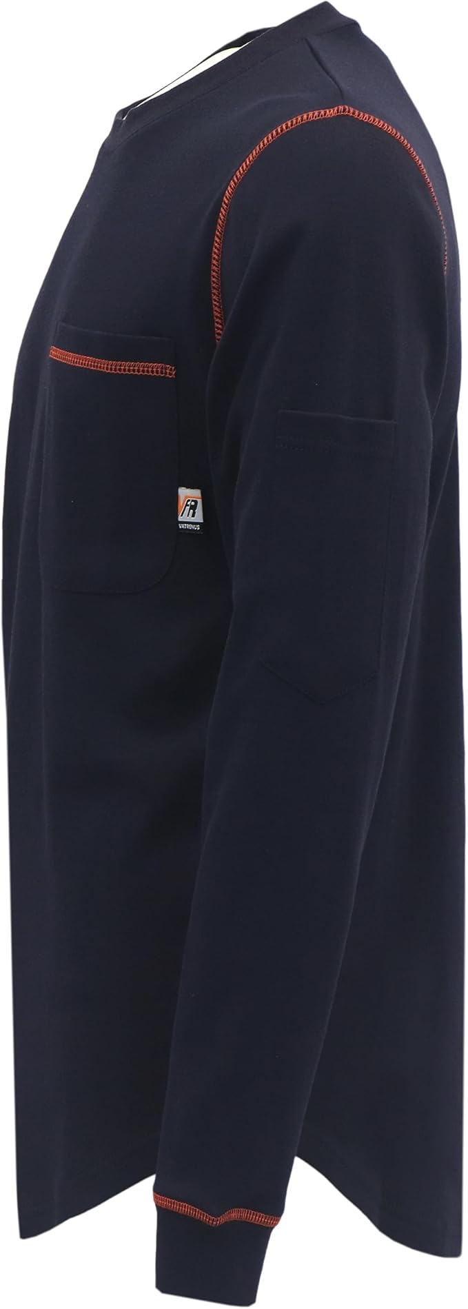 VATRENUS FR Shirts Crewneck 5.5oz Lightweight Flame Resistant 100% Cotton Men's Pre-Washed Fire Retardant Workwear