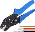 Taiss JST Crimping Tool,Dupont Crimping Tool,JST Crimper,Dupont Crimper,Ratcheting Wire Crimper for JST Connector XH 2.54mm,PH2.0,D-sub Terminals,(0.08-0.5mm² 28-20AWG)
