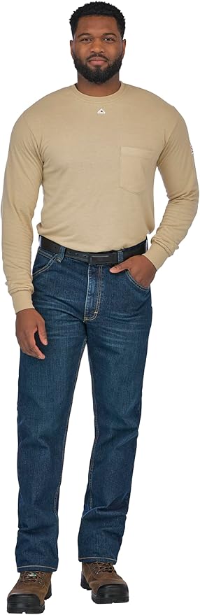 Bulwark FR Men's Fire Resistant Long Sleeve Lightweight T-Shirt