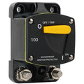 GLOSO Circuit Breaker Switches Manual Reset Waterproof Audio Radio Solar System Boat Truck Marine Automotive Stud 5/16“ Surface Mount 100A