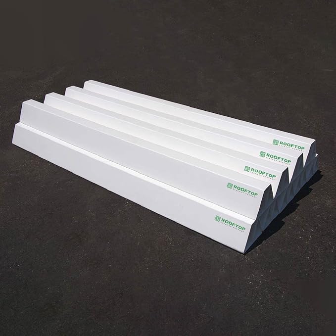 9-Pack 36" PVC Rooftop Support - Can Be Cut to Desired Length - Roof Blocks for Conduit - PVC Pipe Support for Gas Pipe, Conduit, HVAC Units, Mechanical, Condensate Lines on Roofs - from MIRO-CG
