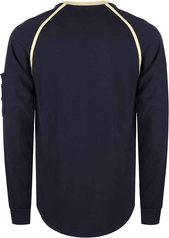 BOCOMAL FR Shirts for Men Crew Neck Long Sleeve 5.5oz Light Weight Flame Resistant/Fire Retardant Clothing Shirt