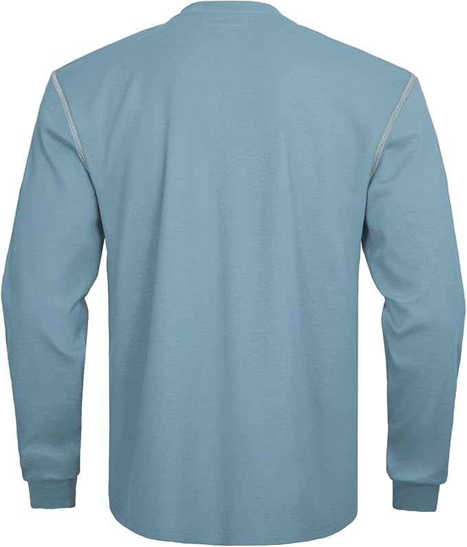 FR Shirts for Men CAT2/HRC2 Flame Resistant Shirts 6.5oz Light Weight Long Sleeve Fire Retardant Shirts