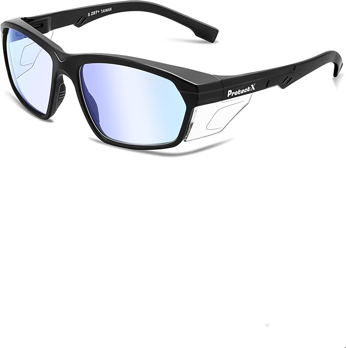 ProtectX Classic Safety Glasses, Anti-Fog Scratch Resistant Lenses, Protective Eyewear for Work, Indoor/Outdoor, ANSI Z87.1