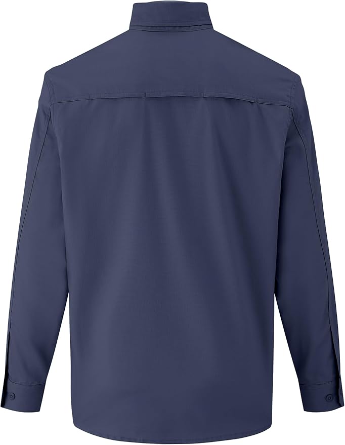 FR Ripstop & Waterproof Welding Shirts for Men 6.5oz Long Sleeve Button Down Fire Retardant 100% Cotton shirts CAT2
