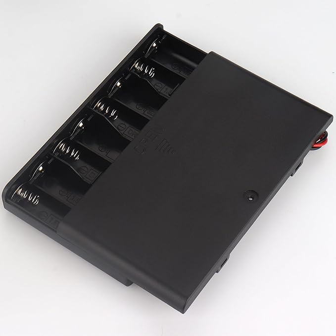 2 x 8 AA Battery Holder housing with Leads,2PCS 8 x 1.5V AA Battery Holder Case