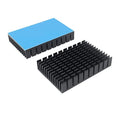 2PCS Black Aluminum Heat Sink with Thermal Conductive Adhesive Tape, 2.36x1.57x 0.44 inch/ 60x40x11mm Heatsink Cooler for Cooling VRM Cooler Electronics CPU Led