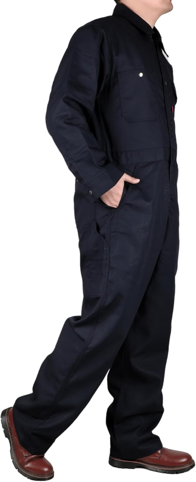 BOCOMAL FR Coverall High Visibility 6oz Lightweight Rip-Stop Flame Resistant/Fire Retardant High Vis Coveralls