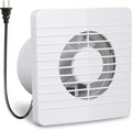 4 Inch Wall-Mounted Exhaust Fan, Small Bathroom Fan, IPX4 55CFM Window Extractor Fan w/with Anti-backflow Check for Toilet, Office, Kitchen