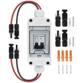 Solar Panel Disconnect Switch,30A 400V Miniature Circuit Breaker Box IP65 Waterproof AC/DC Disconnect Box for photovoltaic Solar Panel Grid-Connected Off-Grid System Home