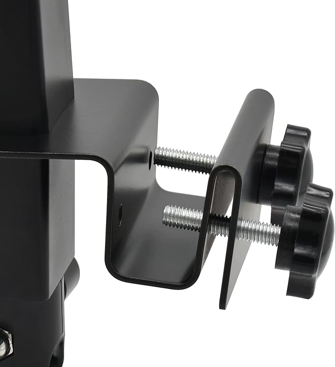 Holicfun 2-in-1 Gutter Mount for Ring, Arlo, and Cameras & Solar Panels with 1/4"-20 Screw Hole - Black