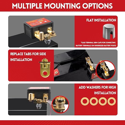 Remote Battery Disconnect Switch 12V 240A with Led Voltage Display, Ultra-Low Standby Current (0.001A), Anti Theft and Battery Drain, Battery Kill Switch for Car, RV, ATV, Truck, Tractor, Boat