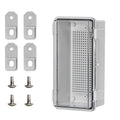 Waterproof Junction Box Project Outdoor Weatherproof ABS Plastic Box Impact-Resistant Weatherproof Electrical Enclosure for Garden, Garage, Solar, and Marine Applications Clear (7.8"x3.8"x2.9")