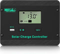 HQST 30A 12V/24V PWM Flush Mount Solar Charge Controller Solar Regulator Negative Ground with Back lit Display for Lithium, Sealed, Gel, Flooded Batteries
