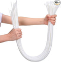Zip Ties Heavy Duty 48 Inch -40 Pack Extra Long & Large UV Resistant 175lbs Strength Industrial Tie Wraps for Outdoor Use, HVAC, Garage, Automotive, Gardening and Electrical Projects