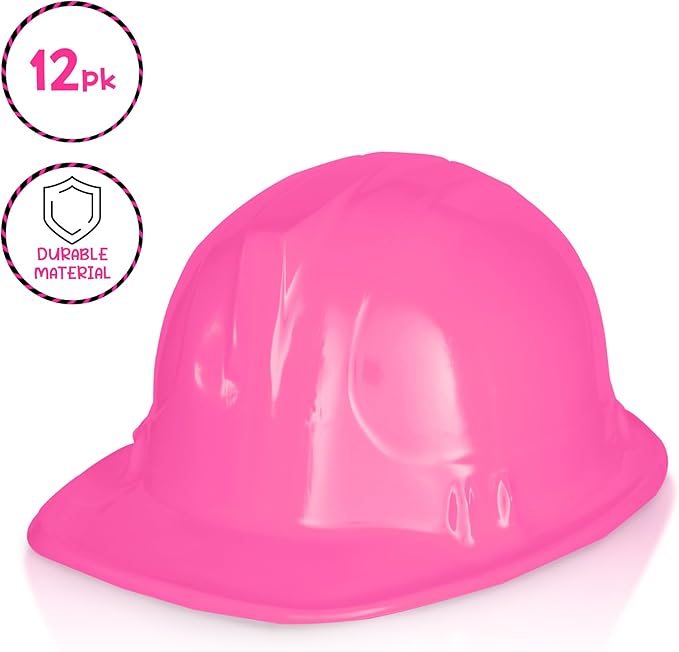 Windy City Novelties 12-Pack Construction Hats - Versatile Party Favors & Costume Accessories Kids Parties & Costume Props