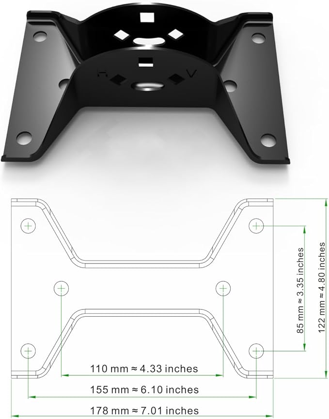 Adjustable Attic/Outdoor Antenna & Weather Station Mounting Pole Universal Mount Brackets - Easy Installation, Solid Structure, Weather Proof (16.5" Arm Length, 1.25" Diameter)