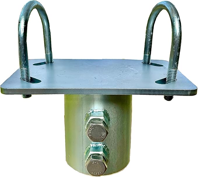 Solar Panel Array Ground Mounting Bracket for 2.5" (2 7/8" OD) Pipe or Pole Mount Universal DIY