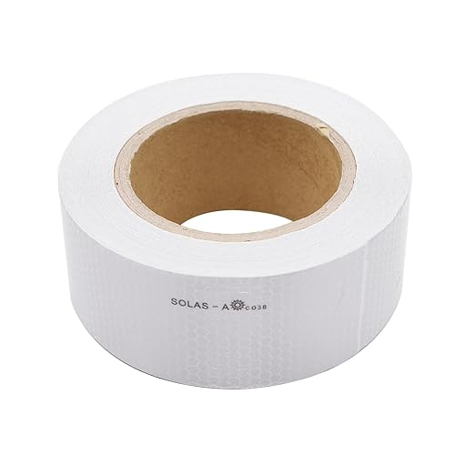 Solas Reflective Marine Tape Silver Waterproof Glass Bead Safety Warning Tape High Adhesive(2IN X 65FT) 5CM X 20M Universal Application for Cars, Trailers, Boats, Motorcycles