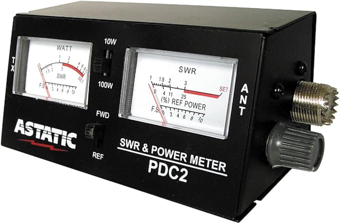 Astatic (302-PDC2) SWR/RF/Field Strength Test Meter , Black