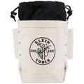 Klein Tools 5416TC Tool Bag, Top Closing Bolt Bag with 3-Inch Drawstring, Load Rated with Tunnel Connect, 5 x 10 x 9-Inch