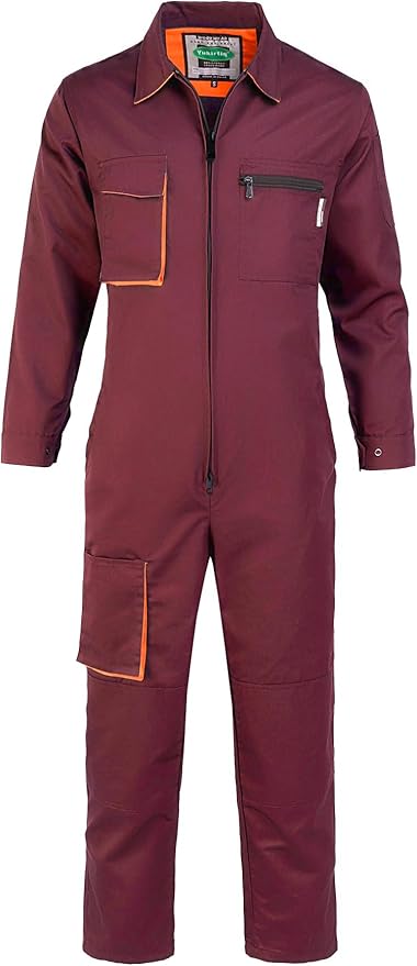 Men's Coveralls Mechanic Work Jumpsuit Multi Pockets Overalls Long Sleeve Workwear Coverall
