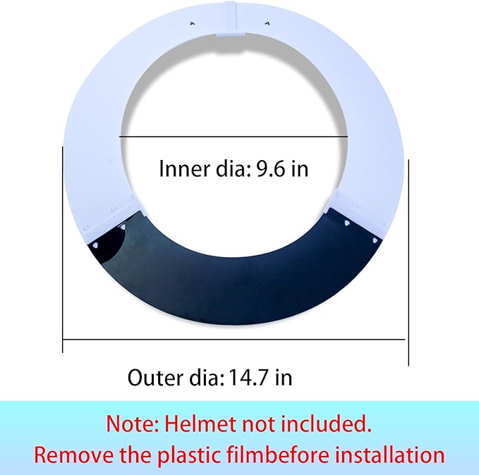 Hard Hat Sun Shade Compatible with Standard V-Gard Full Brim Attachment, Provides Enhanced Protection from The Sun and Heat,for Men and Women Working Outdoors