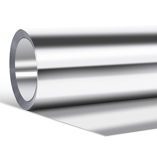 Aluminum Roof Flashing Roll - Sealing Windows, Doors, Siding & Roofing Ideal for Moss & Mildew Prevention (8" x 50')