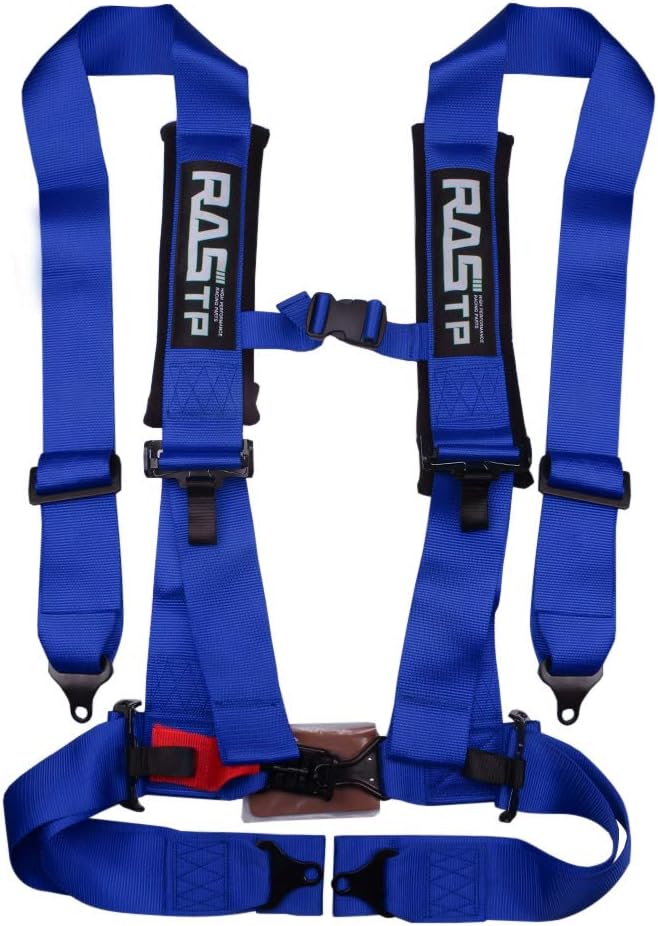 RASTP 4 Point Safety Harness with 3 Inch Padding (Blue)