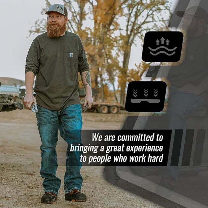 ROCKROOSTER Men's Woodland 6" Composite Toe Industrial & Construction Work Boots EH AK609