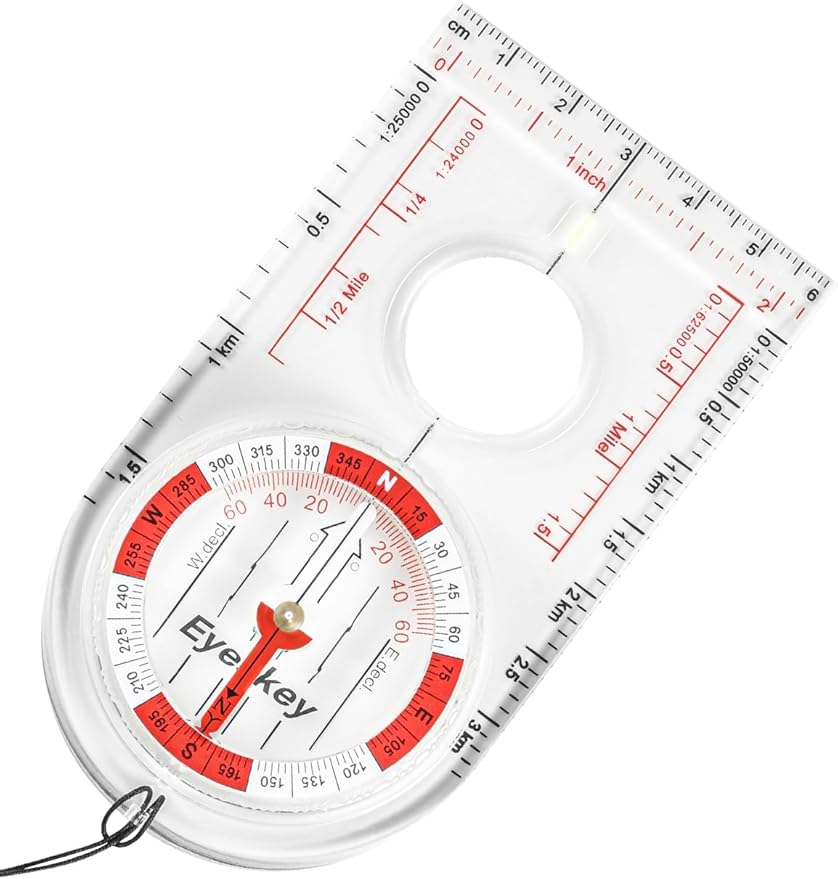 Eyeskey Advanced Orienteering Compass for Hiking & Navigation