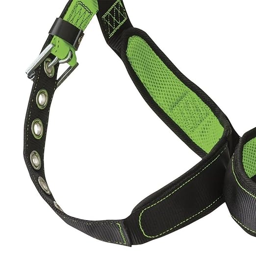 PeakWorks PeakPro Series Safety Harness - Full Body Safety Harness - CSA & ANSI Compliant Fall Protection - 310 lbs Capacity - Universal Size (Multiple Classes & Leg Buckle Types)