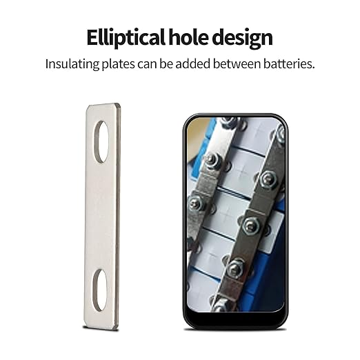 4PCS Pitch Row 3.34IN Bus Bars Connector red Copper Nickel-Plated for Lifepo4 Cell 3.2V 50Ah 117ah 304ah 280ah 302ah Lithium Battery Busbar (4, Pitch Row 3.34IN)