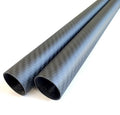 2pcs Carbon Fiber Tube 32x30x500mm,6~50mm Available, 3K roll Wrapped Twill Matte Finish