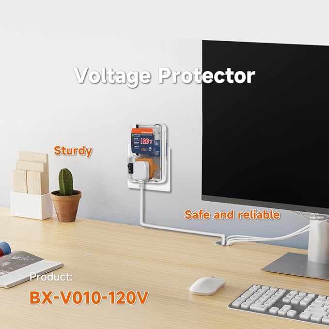 [ETL Listed] BXST Single Outlet Surge Protector for Refrigerators Voltage Protector for Home Appliance Delay Protection Electronic Surge Protector for Fridge TV Air Conditioners 120V 15A 1800Watts