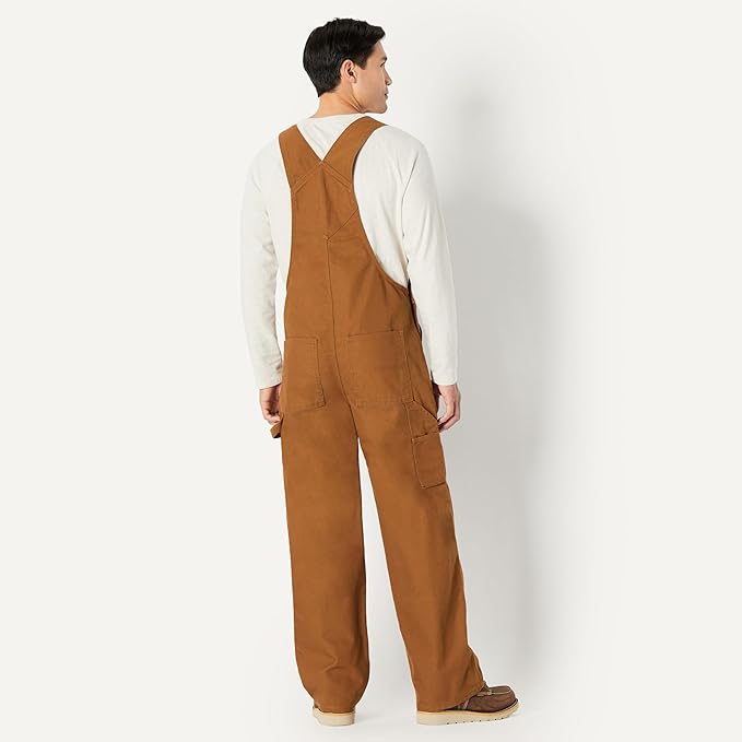 Amazon Basics Men's Relaxed Fit Workwear Bib Overall