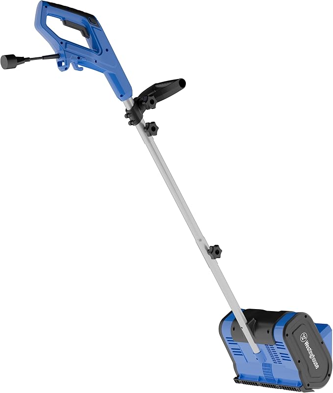 Westinghouse WSnow11S Corded Snow Shovel, 11-inches Wide, Electric Snow Shovel with 20ft Throwing Distance, Plows 300lbs/min for Driveway/Steps/Sidewalk/Porch